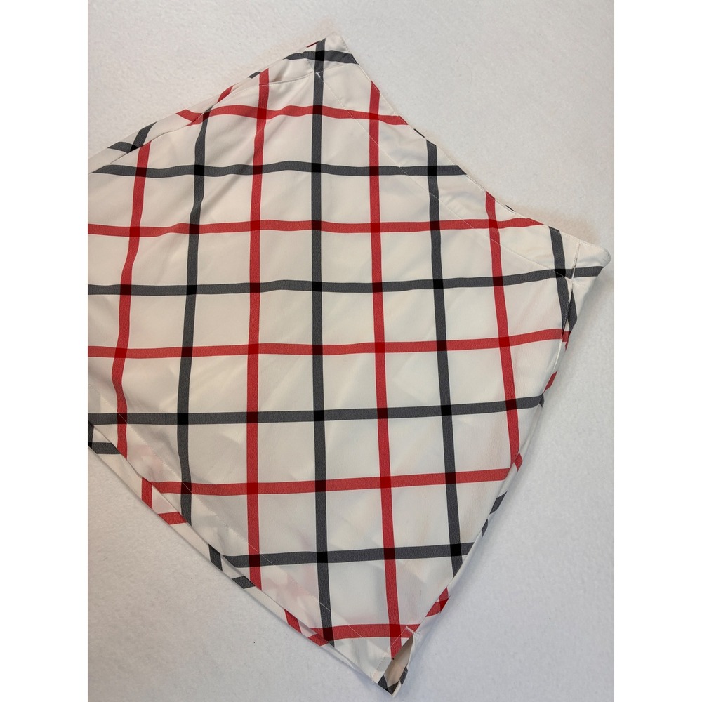 Lady Hagen Modern Golf Skort Preppy Old Money Plaid Pattern - 6 White Red Black - Picture 2 of 9